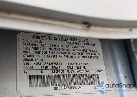 2018 Nissan Rogue Sport S from USA, damaged, VIN JN1BJ1CP8JW155563